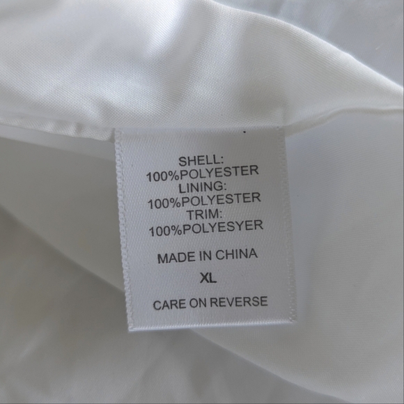 NWT New York & Company Blue & White Floral Print Babydoll Long Sleeve Dress - Picture 11 of 14